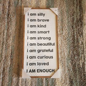 "I AM" Wall Decor with Affirmations